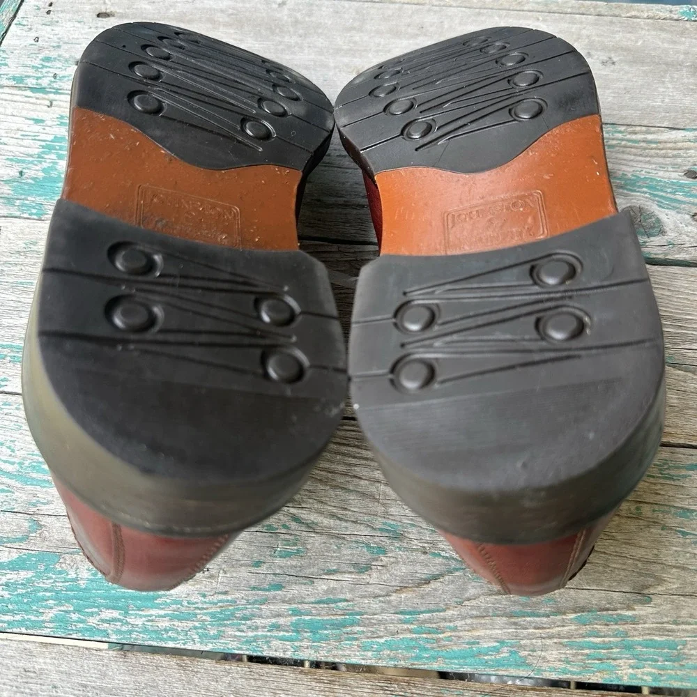 Johnston Murphy Passport Leather Shoes Men's Size 10M Brown Leather Dress Office